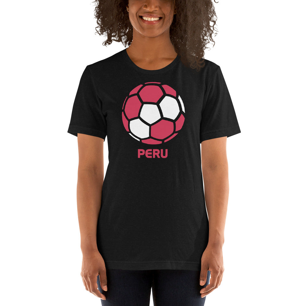 Peru National Soccer Team Football Country Flag Pride Unisex T-Shirt