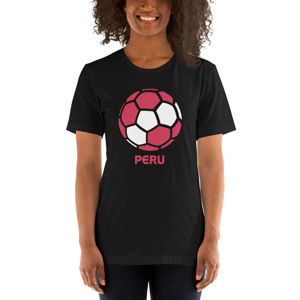 Peru National Soccer Team Football Country Flag Pride Unisex T-Shirt