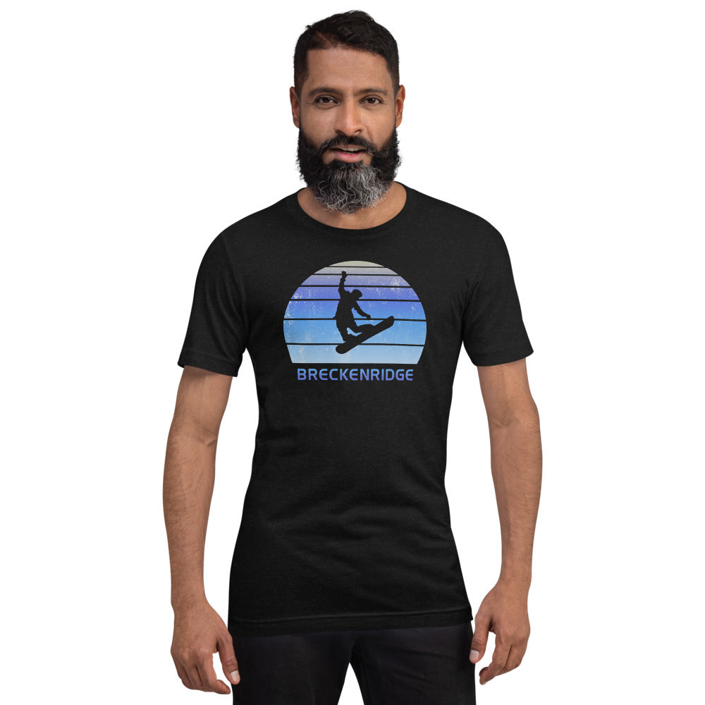Retro Breckenridge Colorado Snowboarding Fan Unisex T-Shirt
