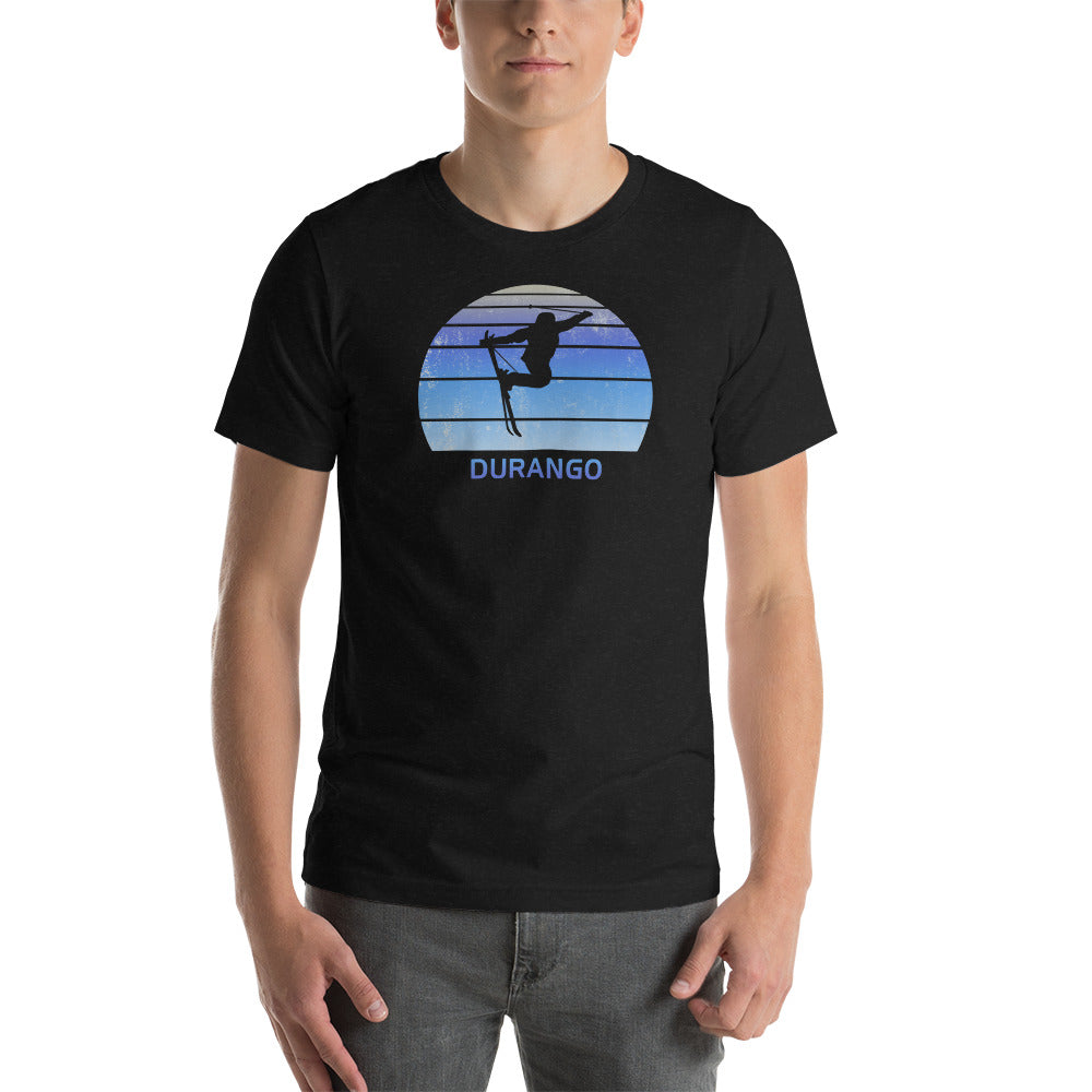 Retro Durango Colorado Skiing Fan Unisex T-Shirt