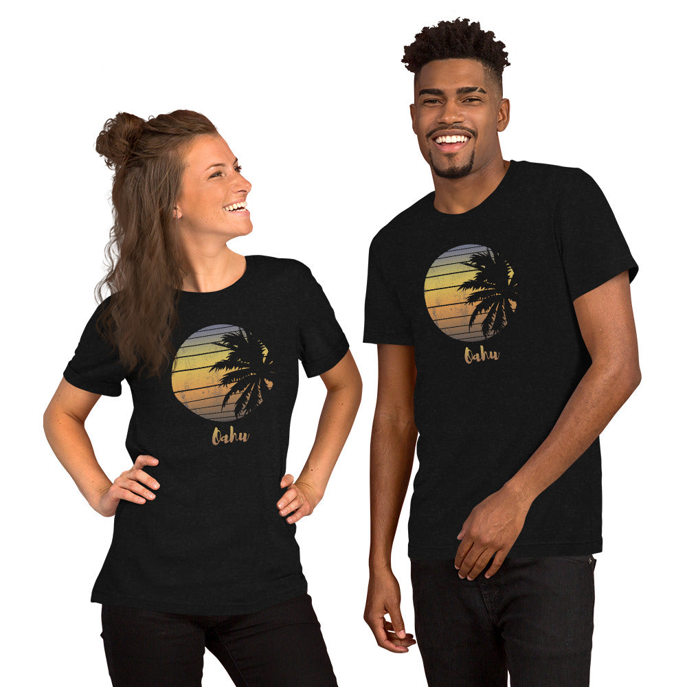 Retro Oahu Hawaii Hawaiian Beach Vacation Souvenir Unisex T-Shirt