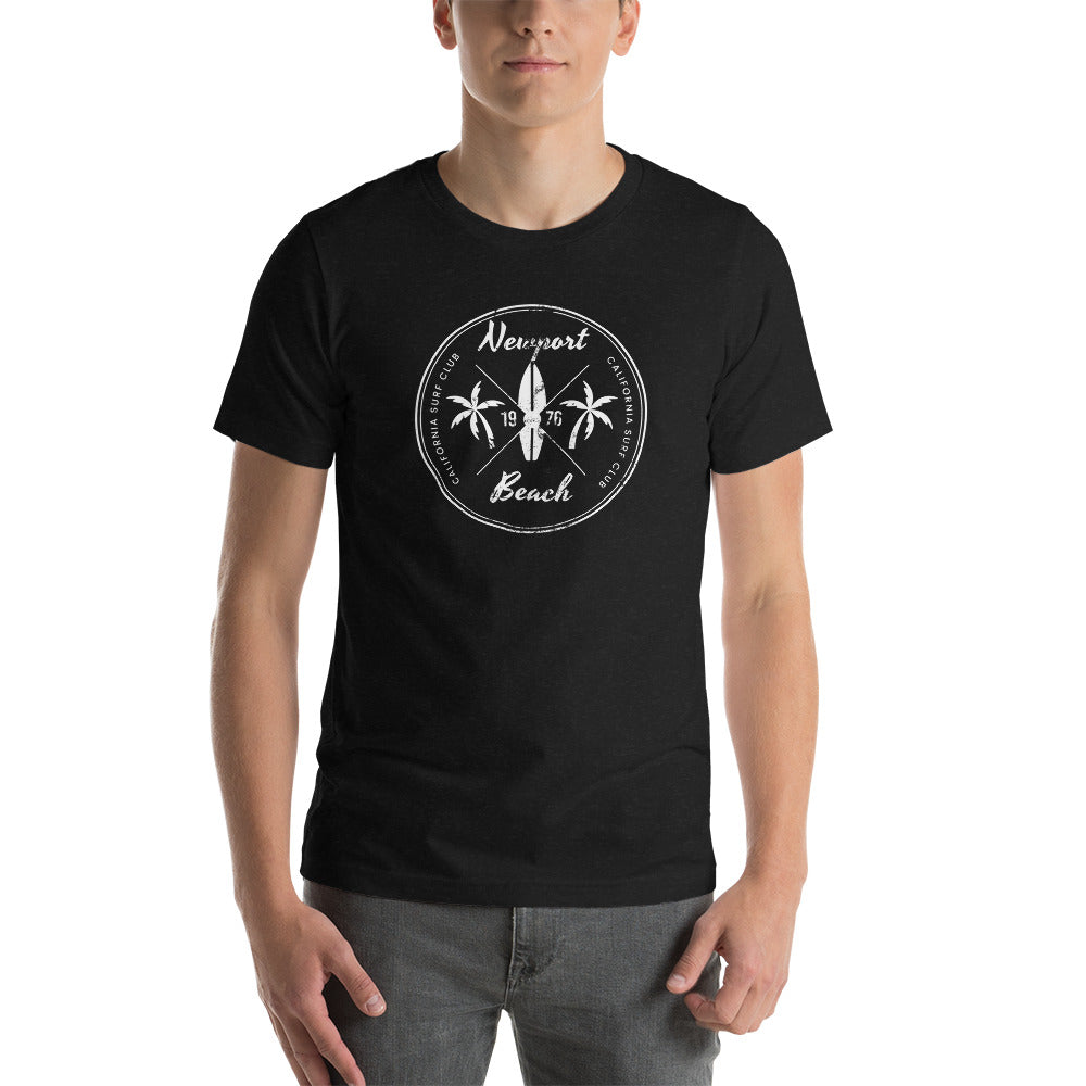 Retro Newport Beach California Surfing Fan Unisex T-Shirt