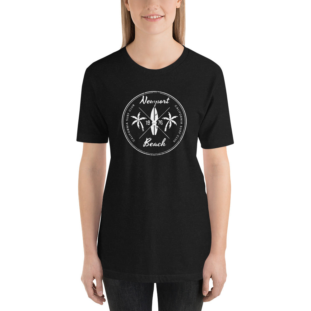 Retro Newport Beach California Surfing Fan Unisex T-Shirt