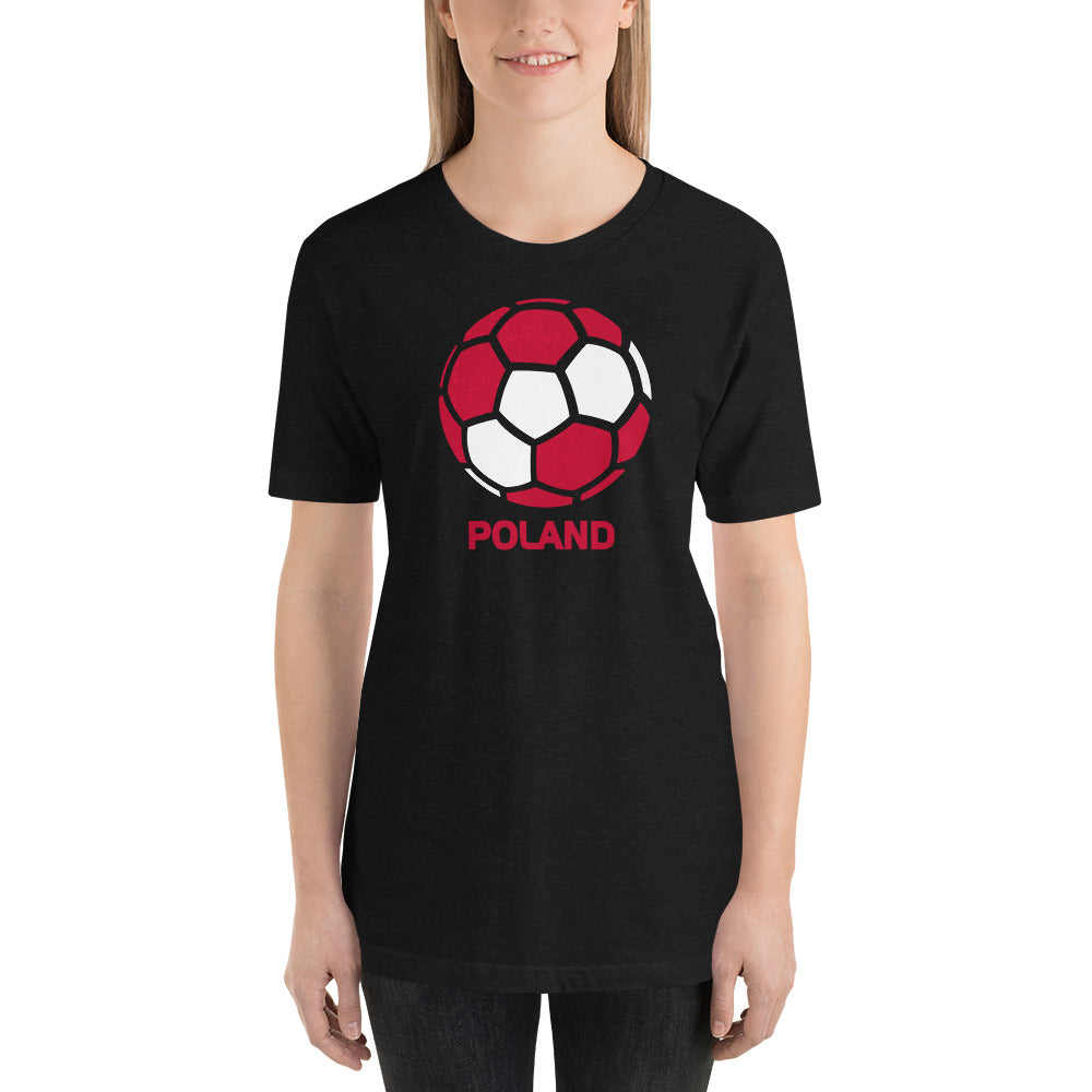 Poland National Soccer Team Football Country Flag Pride Unisex T-Shirt