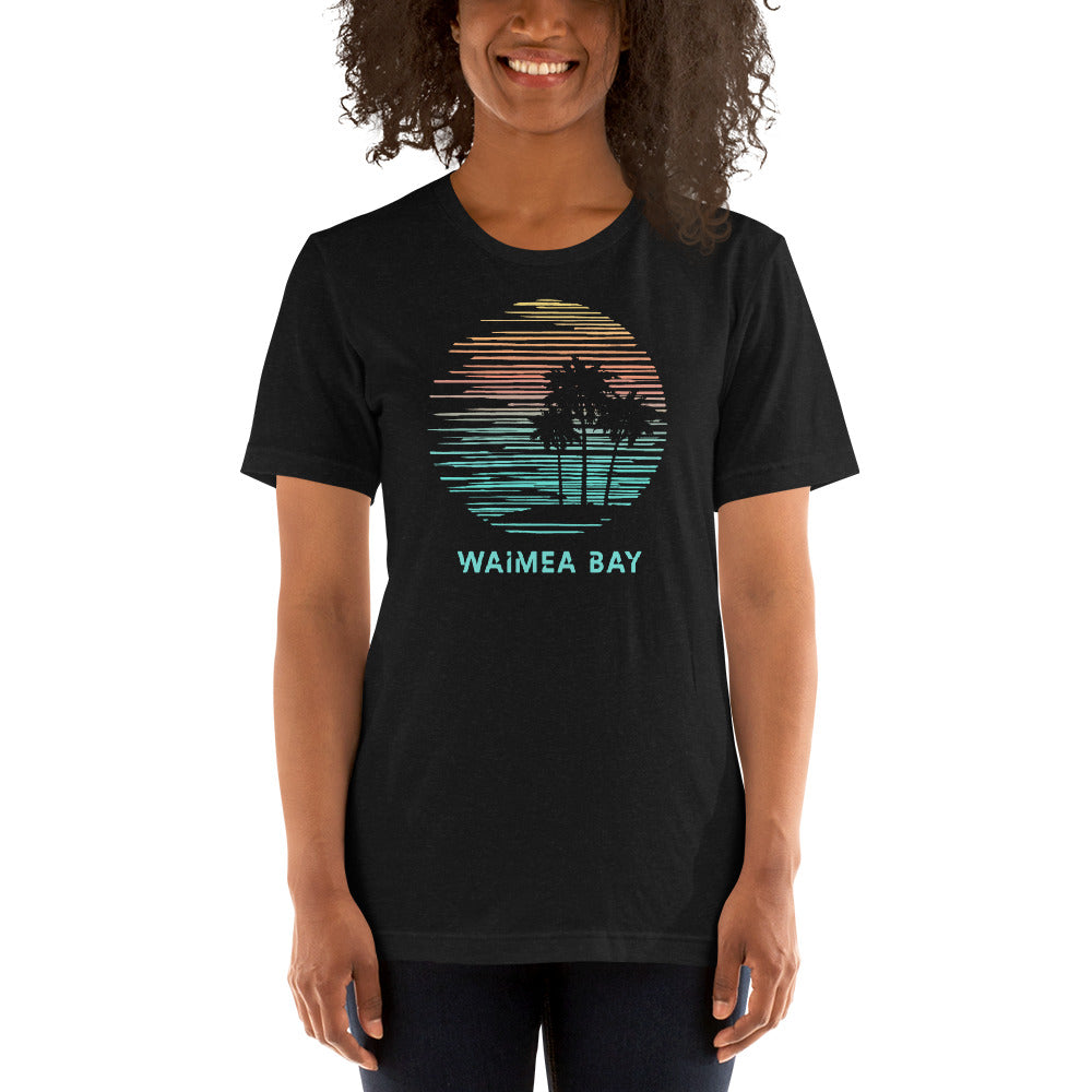 Waimea Bay Oahu Hawaii Souvenir Vacation Artistic Unisex T-Shirt