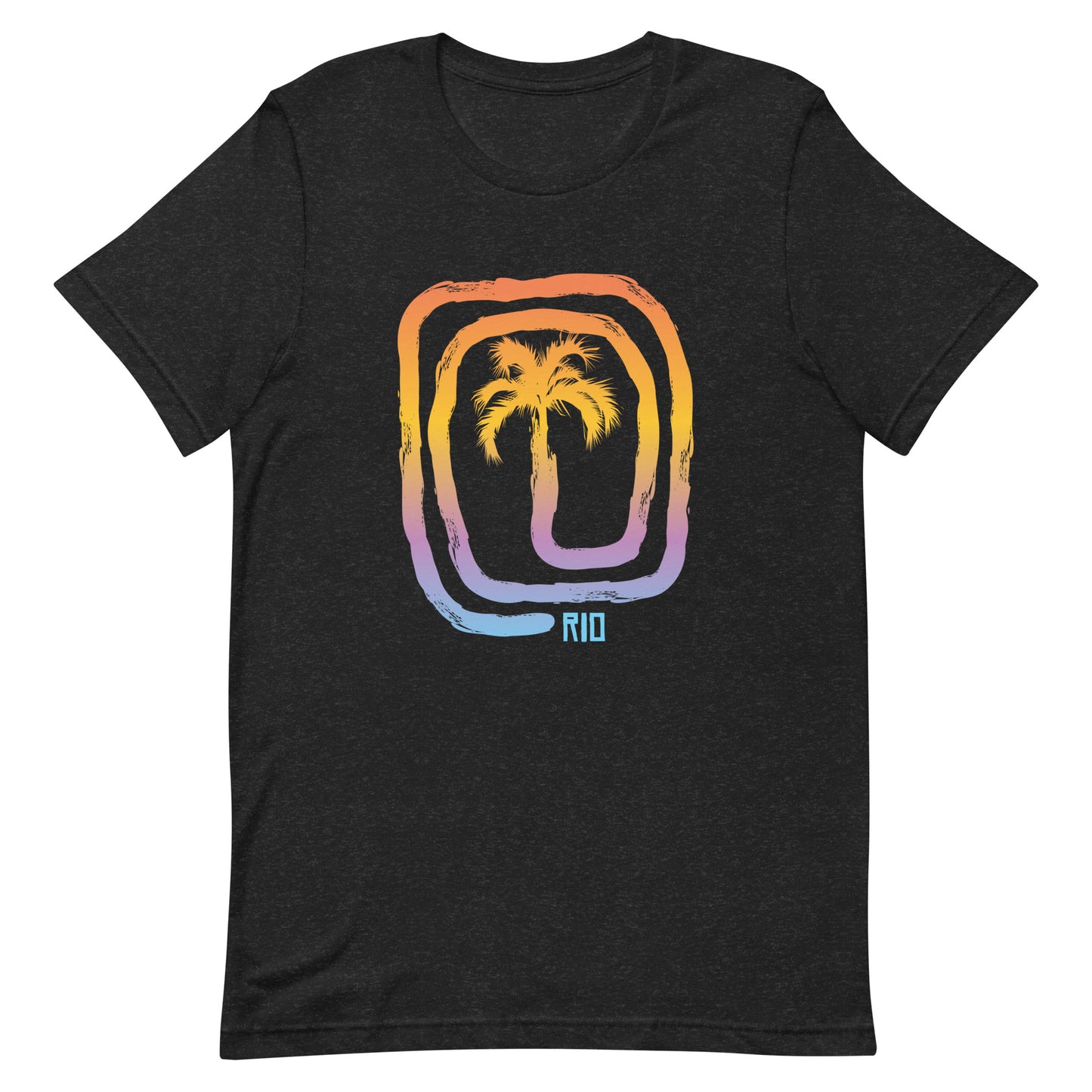 Cool Rio De Janeiro Brazil Beach Palm Tree Vacation Souvenir Unisex T-Shirt