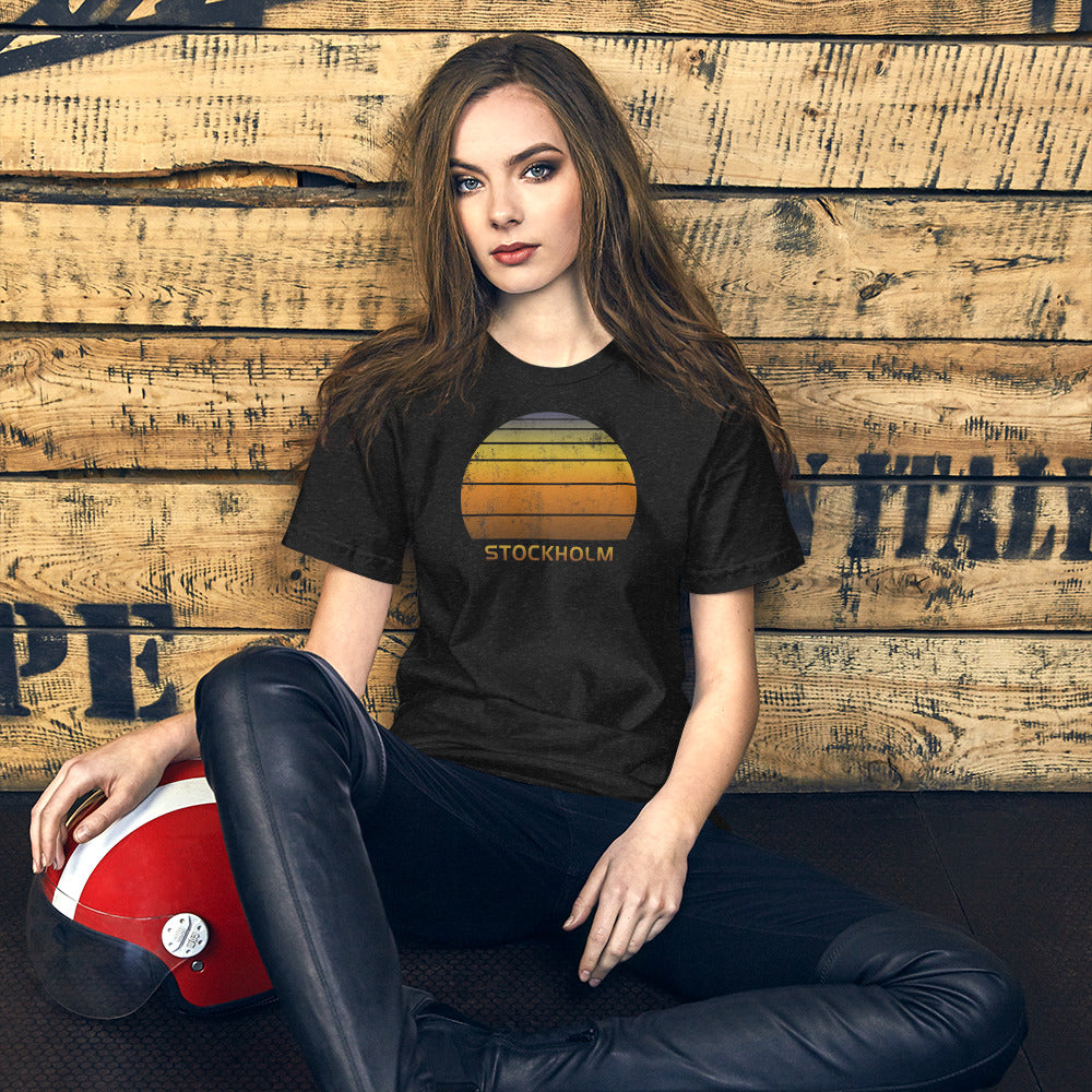 Retro Stockholm Sweden Vacation Souvenir Unisex T-Shirt