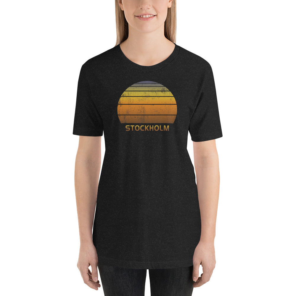 Retro Stockholm Sweden Vacation Souvenir Unisex T-Shirt