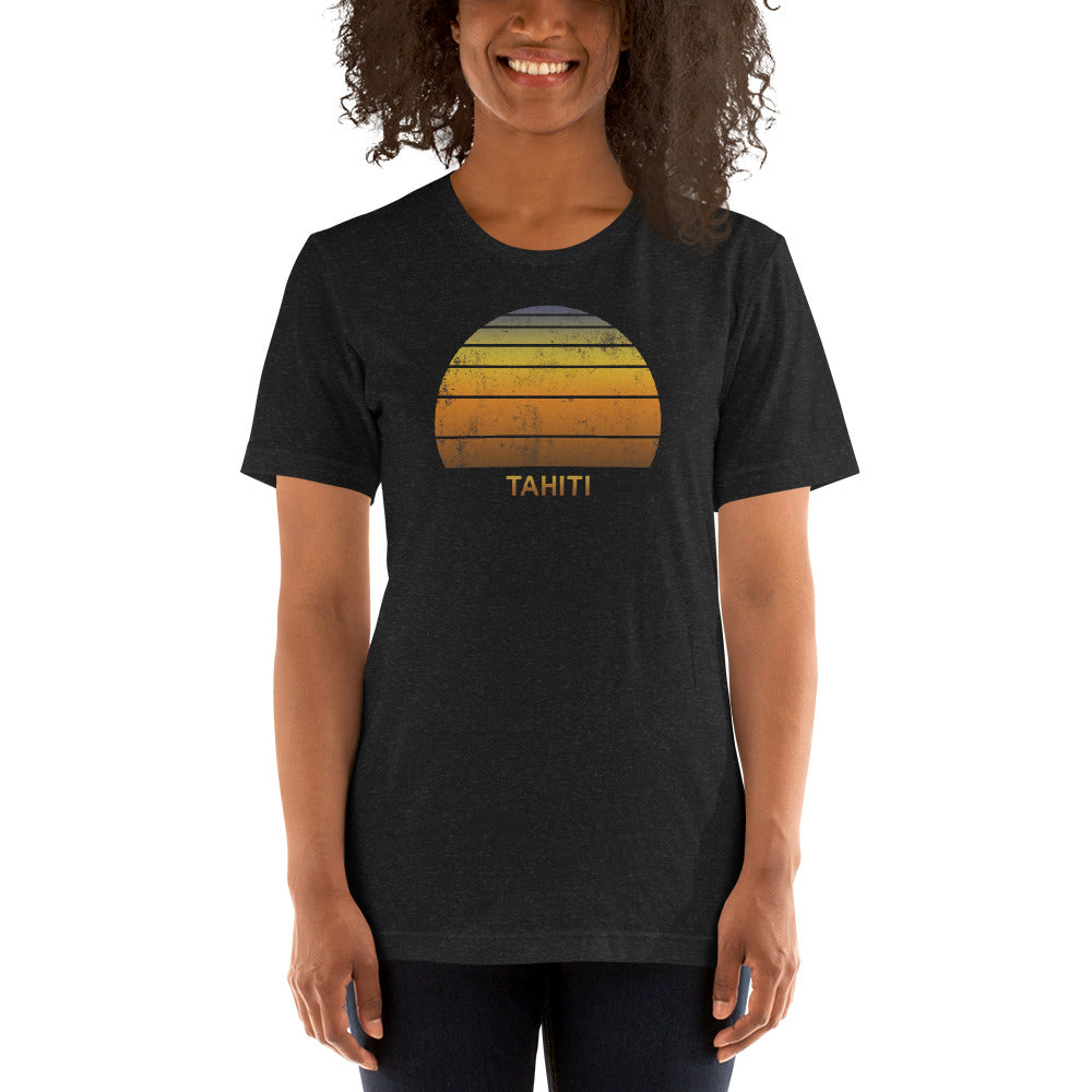 Retro Tahiti French Polynesia Vacation Souvenir Unisex T-Shirt