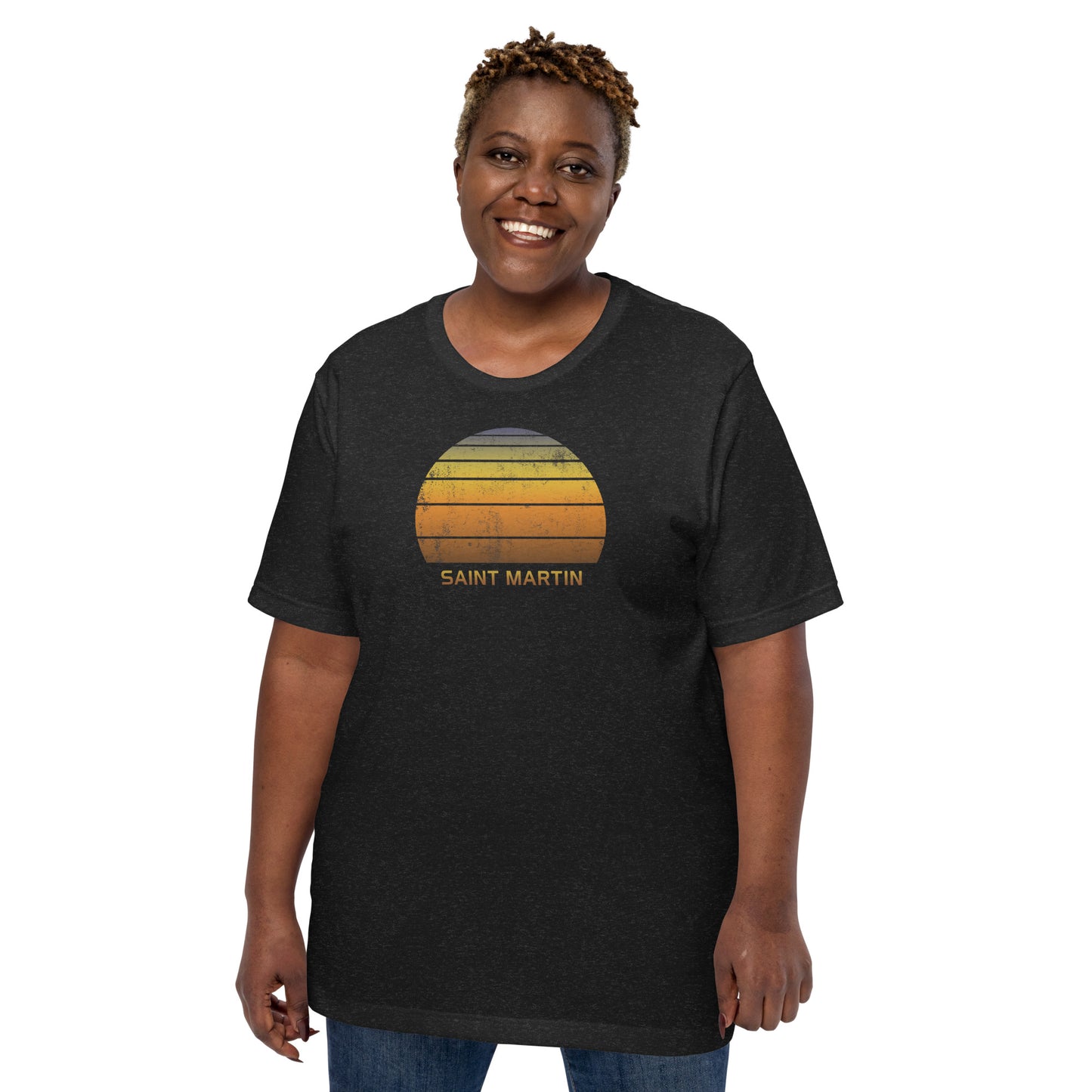 Retro Saint Martin Vacation Souvenir Unisex T-Shirt