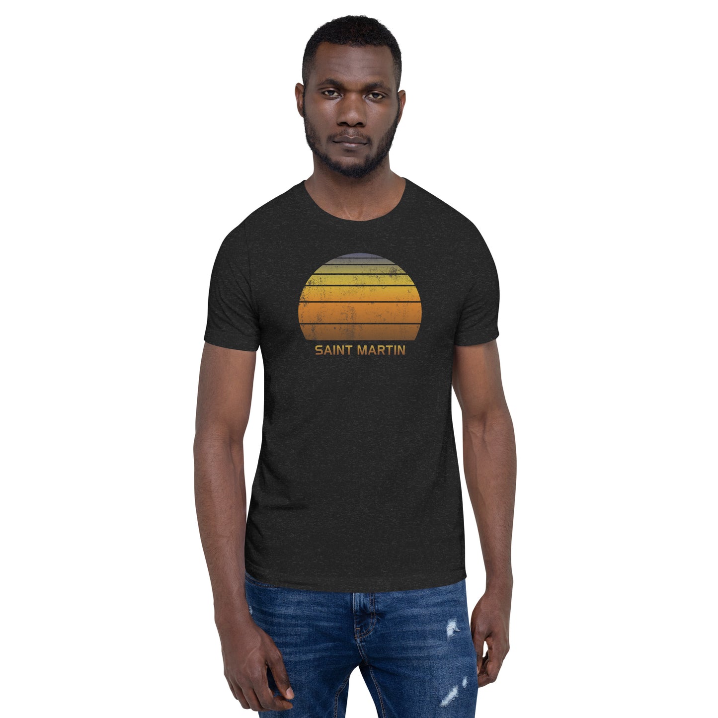 Retro Saint Martin Vacation Souvenir Unisex T-Shirt