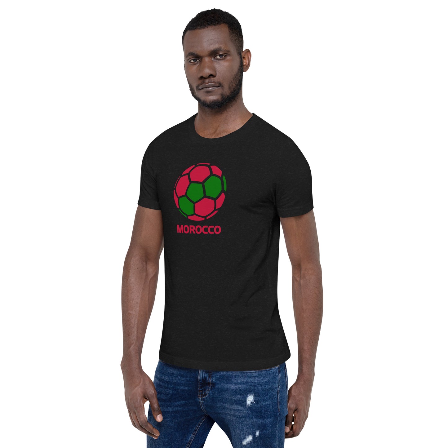 Morocco National Soccer Team Football Country Flag Pride Unisex T-Shirt