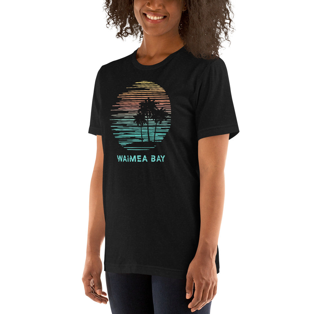 Waimea Bay Oahu Hawaii Souvenir Vacation Artistic Unisex T-Shirt