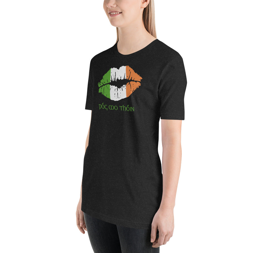 Pog Mo Thoin Funny St. Patrick's Day Ireland Flag Unisex T-Shirt