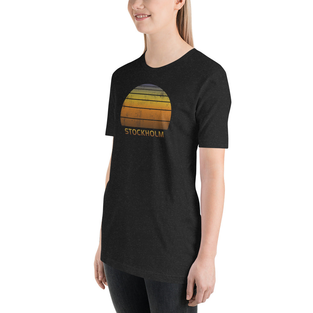 Retro Stockholm Sweden Vacation Souvenir Unisex T-Shirt