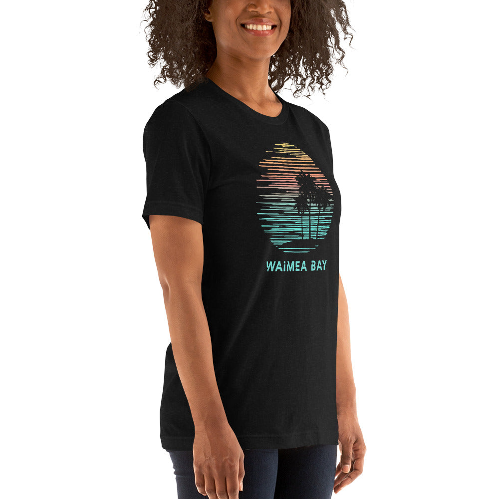 Waimea Bay Oahu Hawaii Souvenir Vacation Artistic Unisex T-Shirt