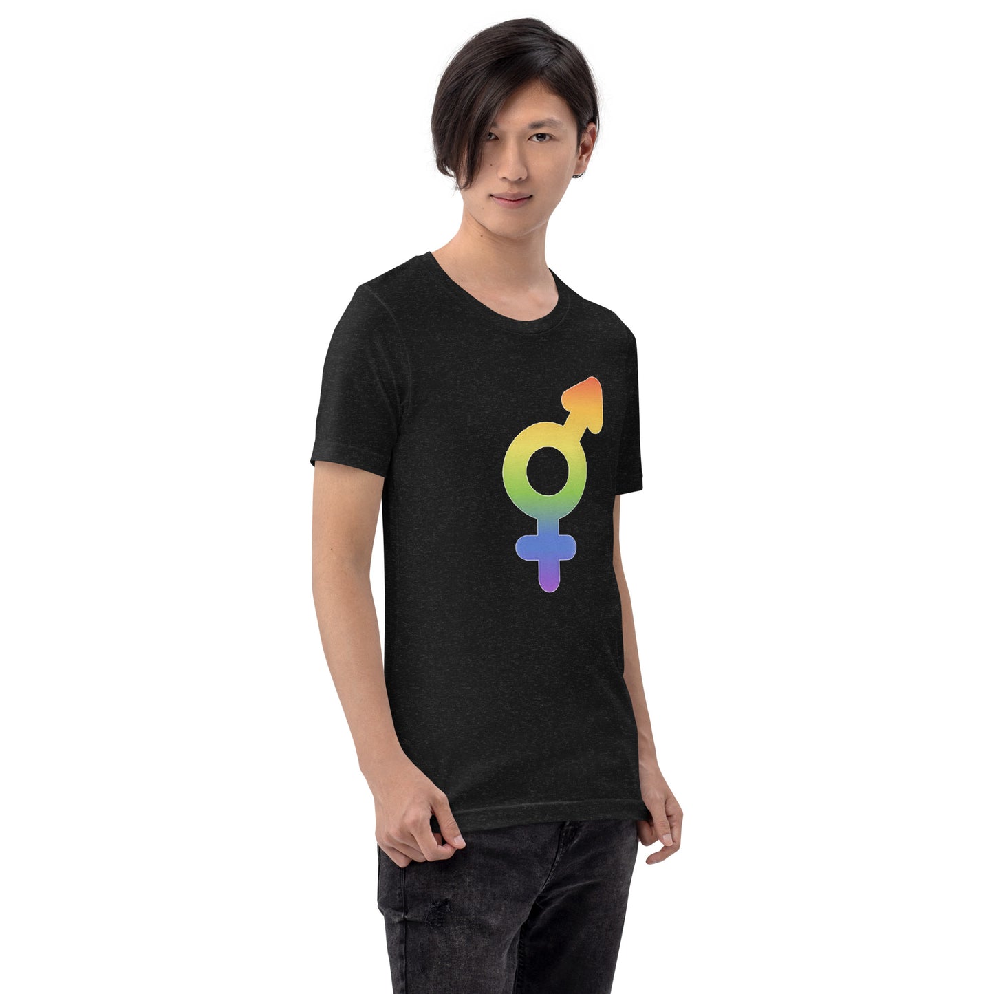Transgender Symbol Pride LGBTQ Rainbow Unisex T-Shirt