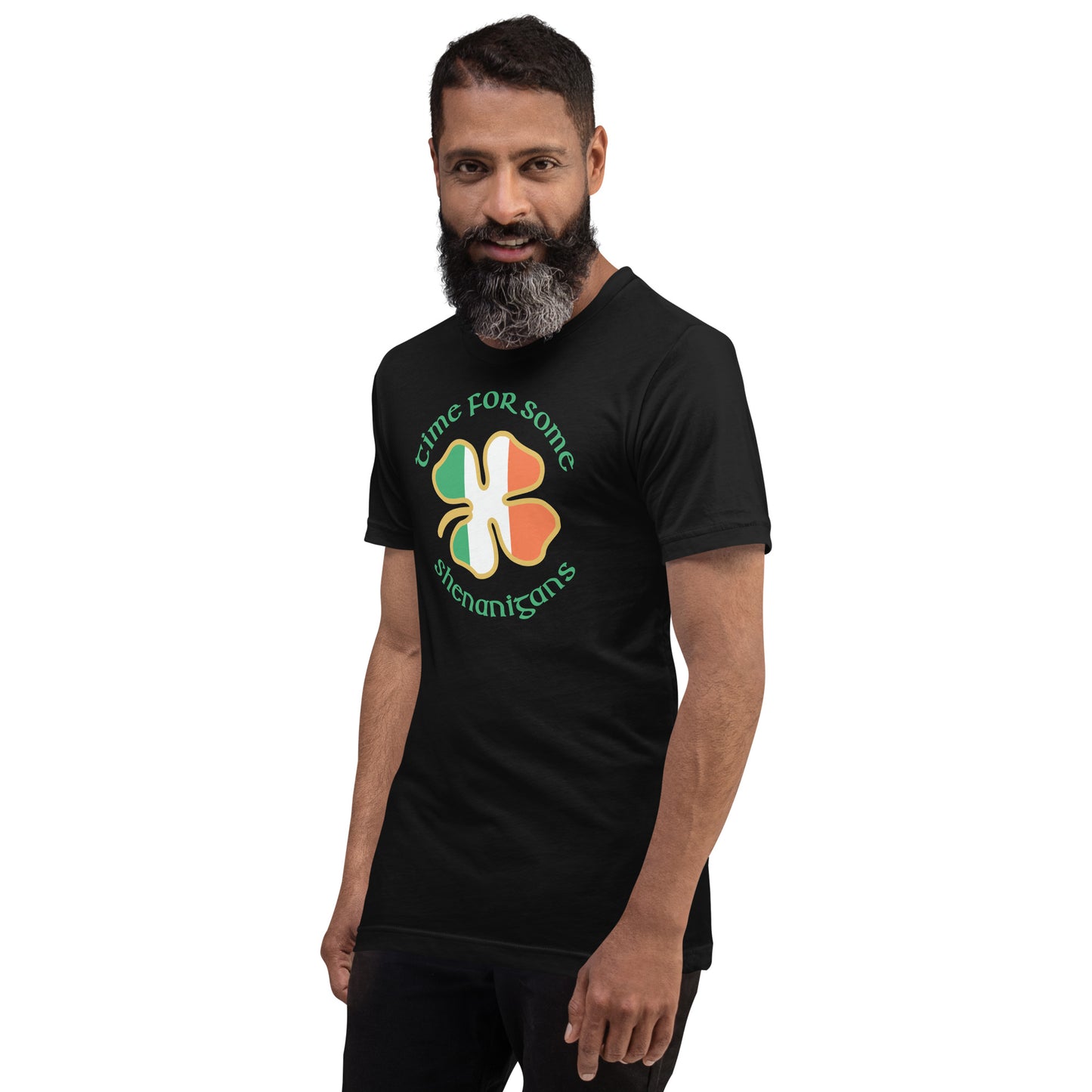 Funny Time For Some Shenanigans Irish Flag St. Patrick's Day Unisex T-Shirt