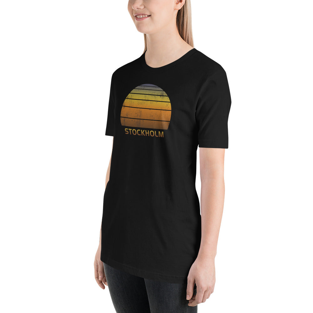 Retro Stockholm Sweden Vacation Souvenir Unisex T-Shirt