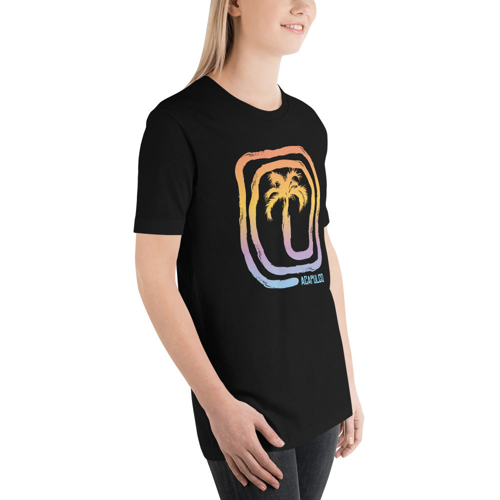 Cool Acapulco Mexico Palm Souvenir Vacation Tree Unisex T-Shirt
