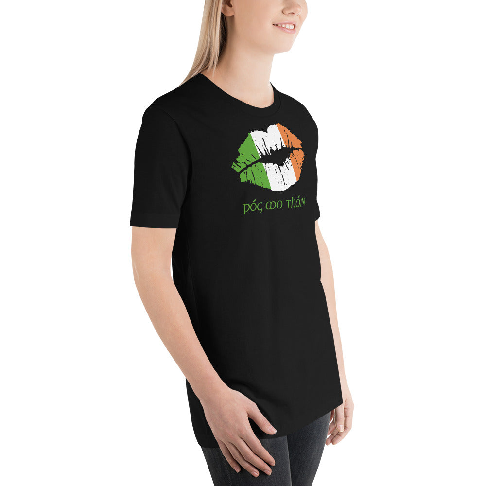 Pog Mo Thoin Funny St. Patrick's Day Ireland Flag Unisex T-Shirt