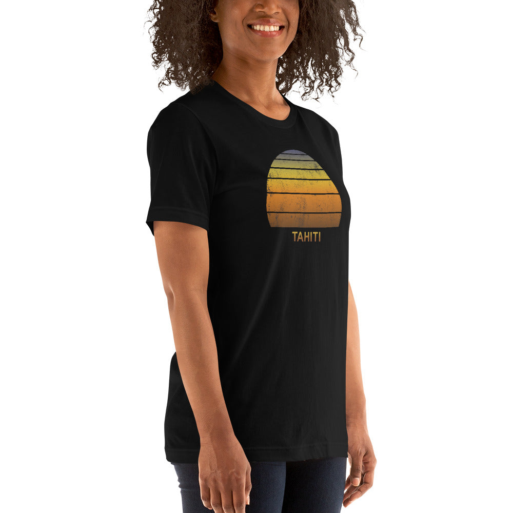 Retro Tahiti French Polynesia Vacation Souvenir Unisex T-Shirt