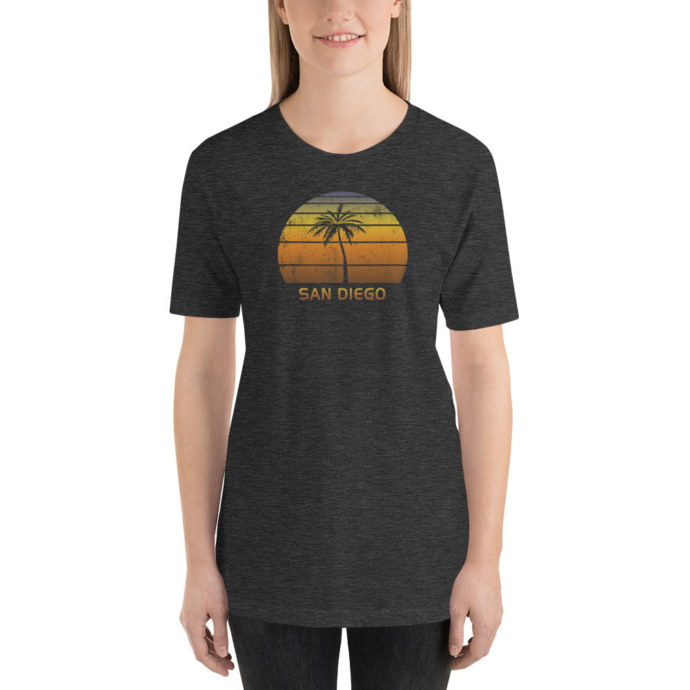 Vintage San Diego California Beach Sunset Unisex T-Shirt