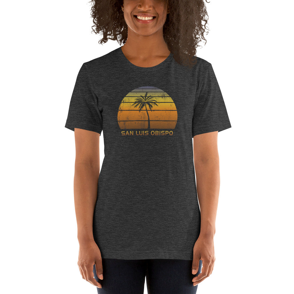 Vintage San Luis Obispo California Beach Sunset Unisex T-Shirt