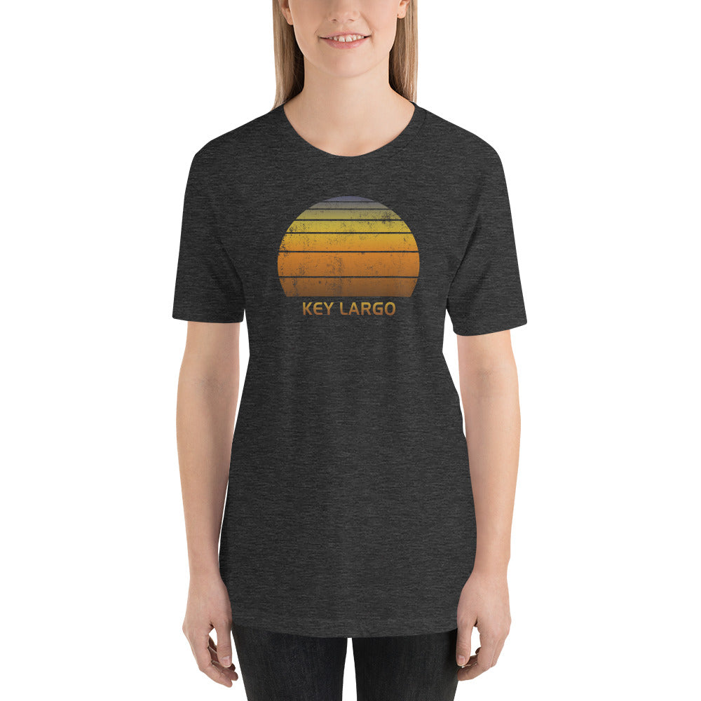 Retro Key Largo Florida Beach Sunset Unisex T-Shirt