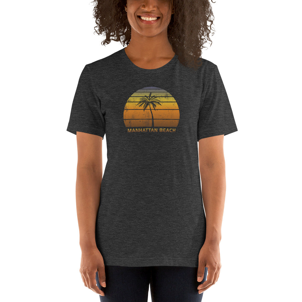 Vintage Manhattan Beach California Sunset Unisex T-Shirt