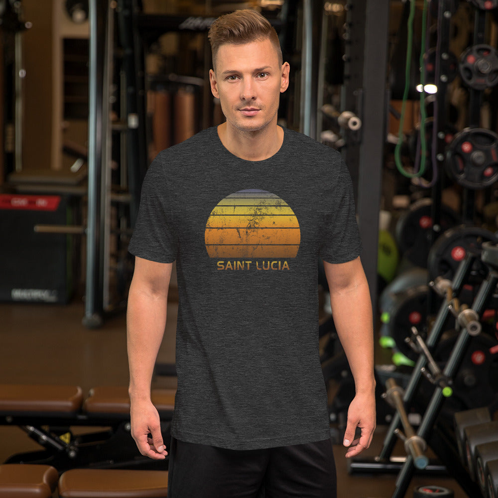 Retro Saint Lucia Beach Vacation Souvenir Unisex T-Shirt