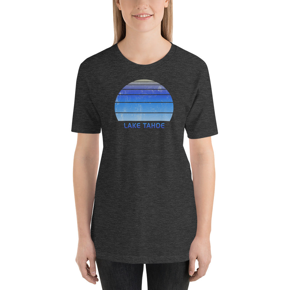 Retro Lake Tahoe California Ski Skiing Fan Unisex T-Shirt