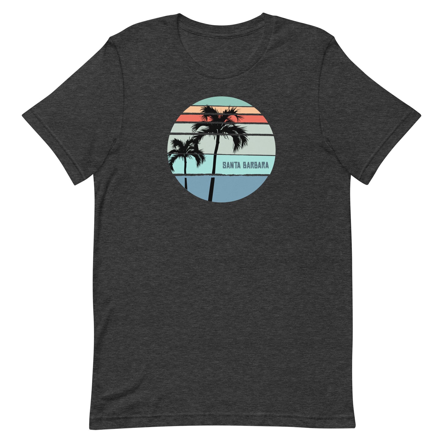 Cool Santa Barbara California Palm Tree Vacation Souvenir Unisex T-Shirt