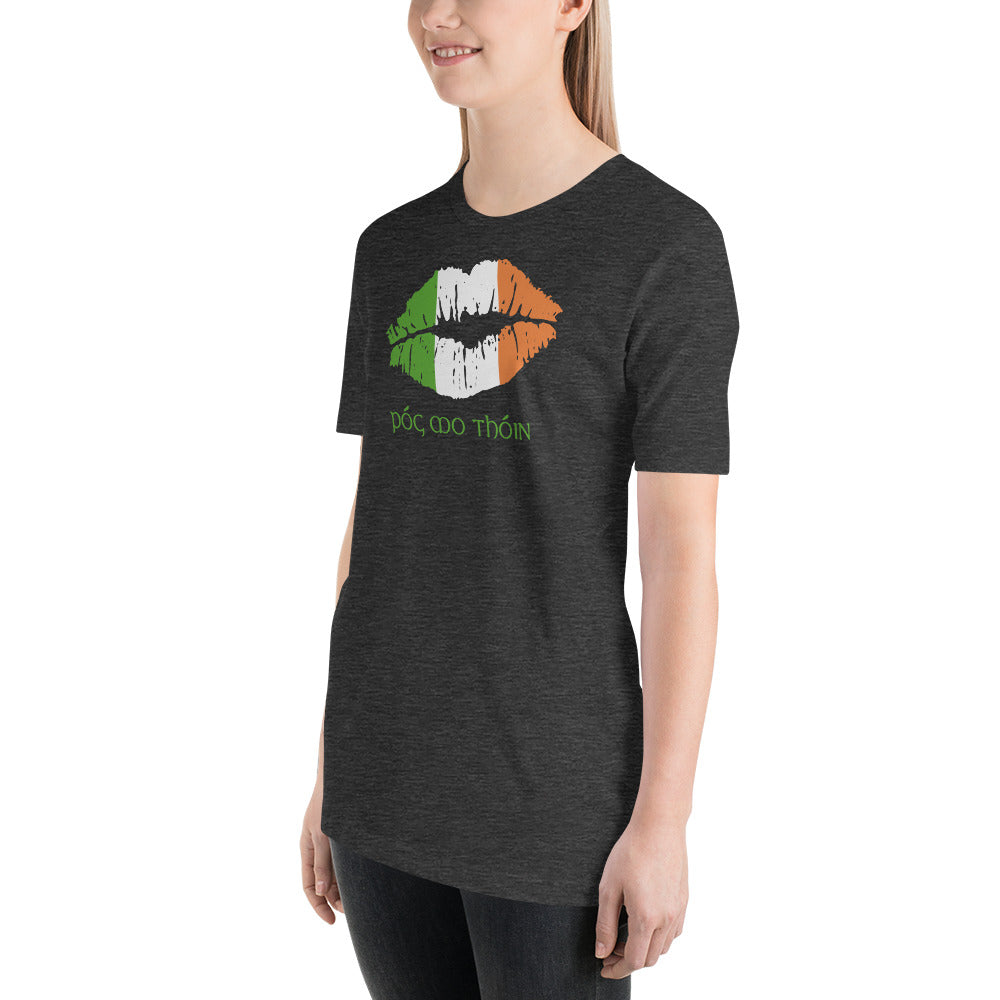 Pog Mo Thoin Funny St. Patrick's Day Ireland Flag Unisex T-Shirt