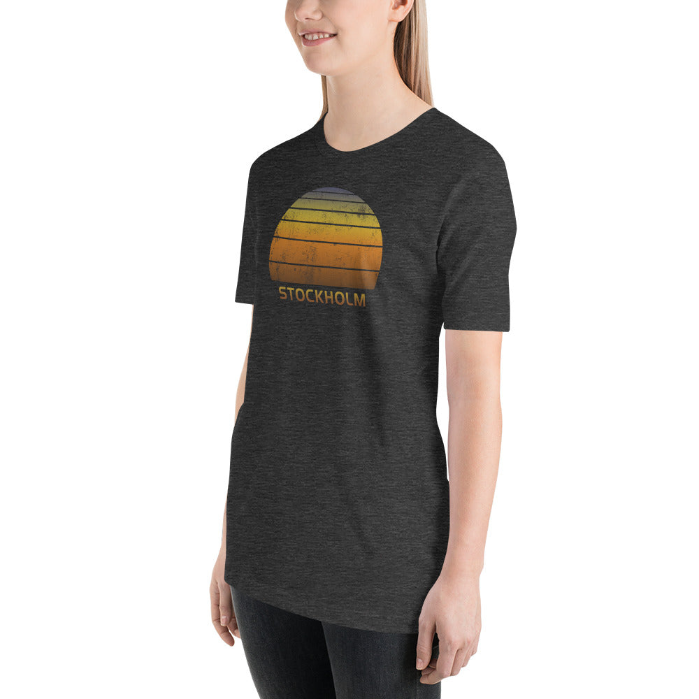 Retro Stockholm Sweden Vacation Souvenir Unisex T-Shirt