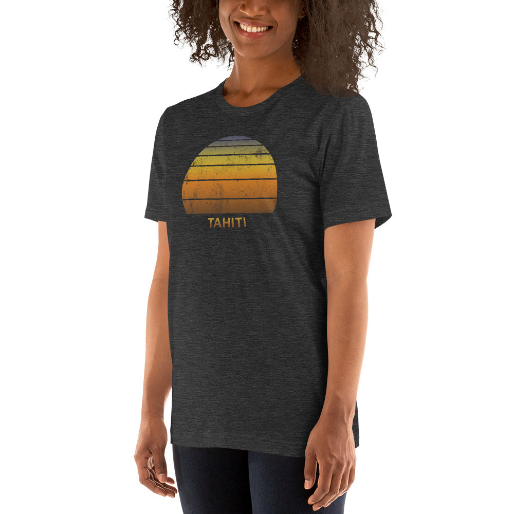 Retro Tahiti French Polynesia Vacation Souvenir Unisex T-Shirt