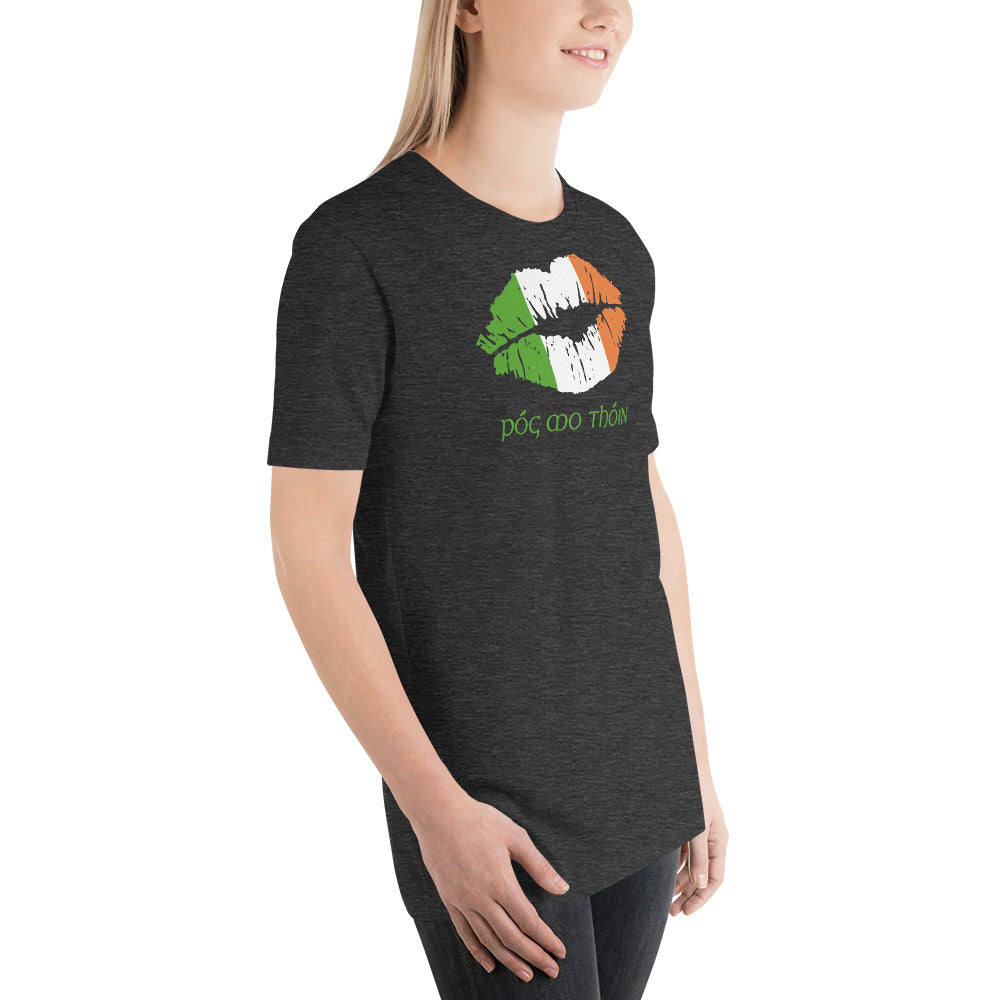 Pog Mo Thoin Funny St. Patrick's Day Ireland Flag Unisex T-Shirt