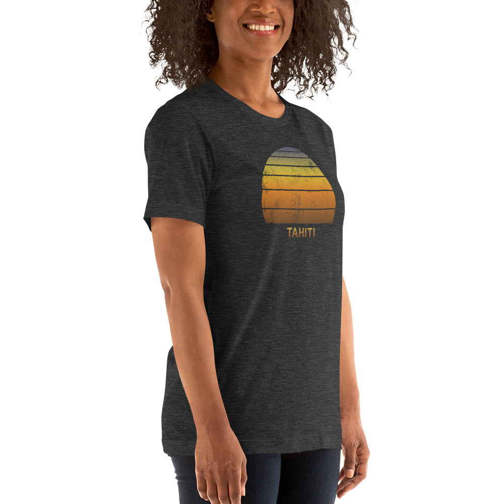 Retro Tahiti French Polynesia Vacation Souvenir Unisex T-Shirt