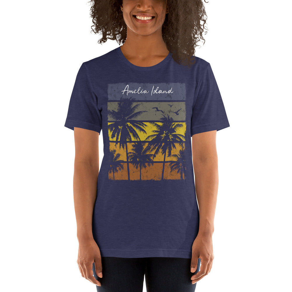 Retro Amelia Island Florida Beach Vacation Souvenir Unisex T-Shirt