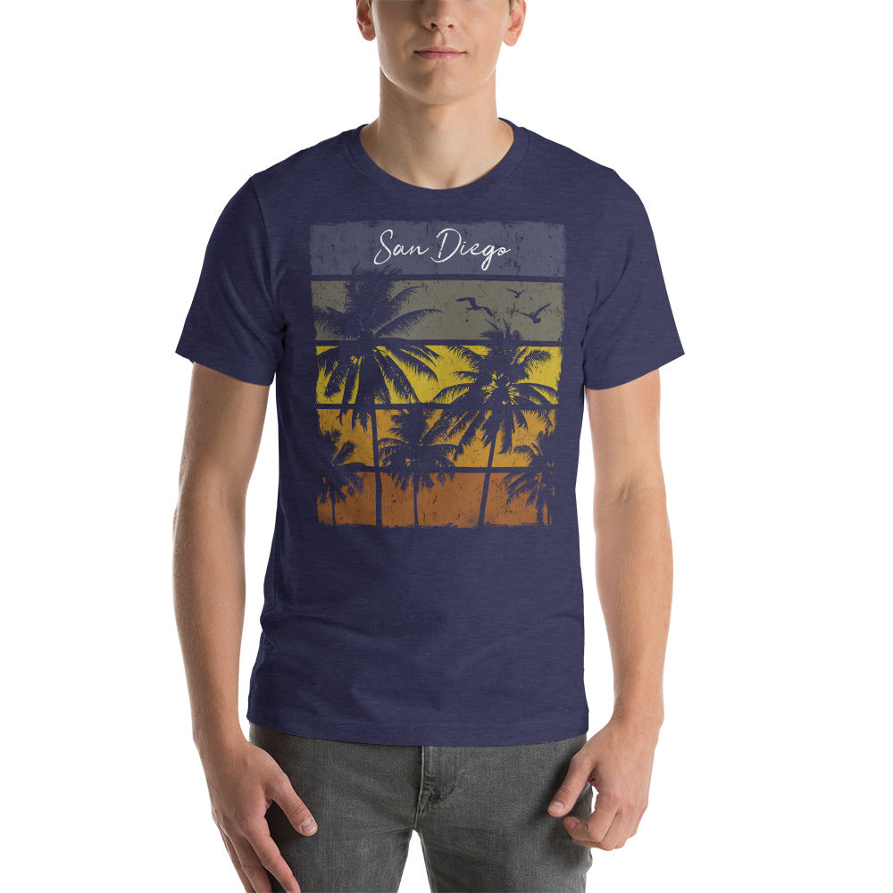 Retro San Diego California Beach Vacation Souvenir Unisex T-Shirt