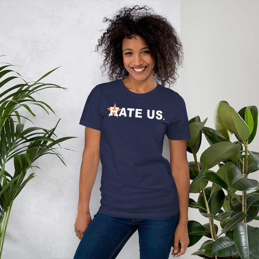 Hate Us Funny Houston Baseball Fan Unisex T-Shirt