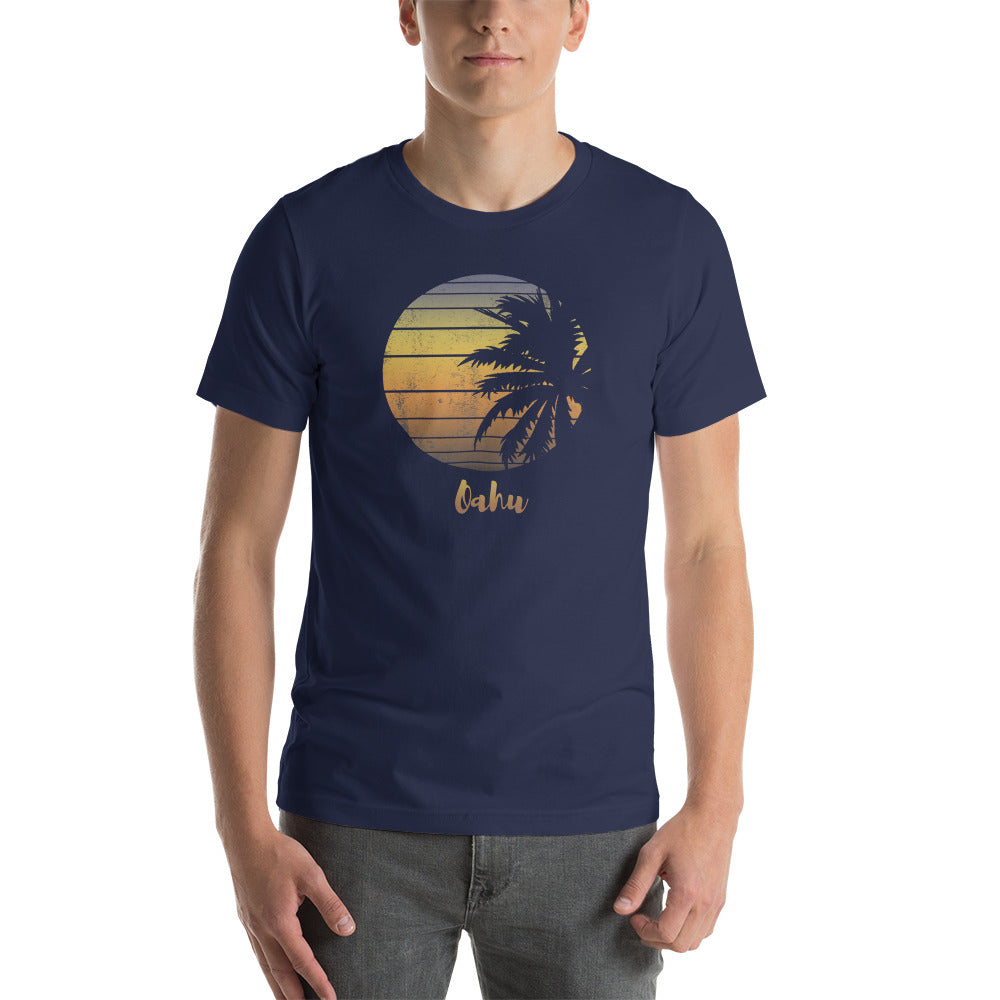 Retro Oahu Hawaii Hawaiian Beach Vacation Souvenir Unisex T-Shirt