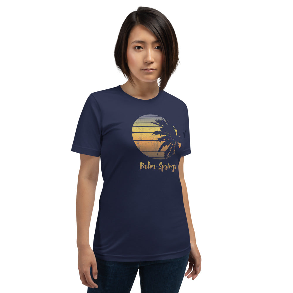 Retro Palm Springs California Desert Vacation Souvenir Palm Tree Unisex T-Shirt