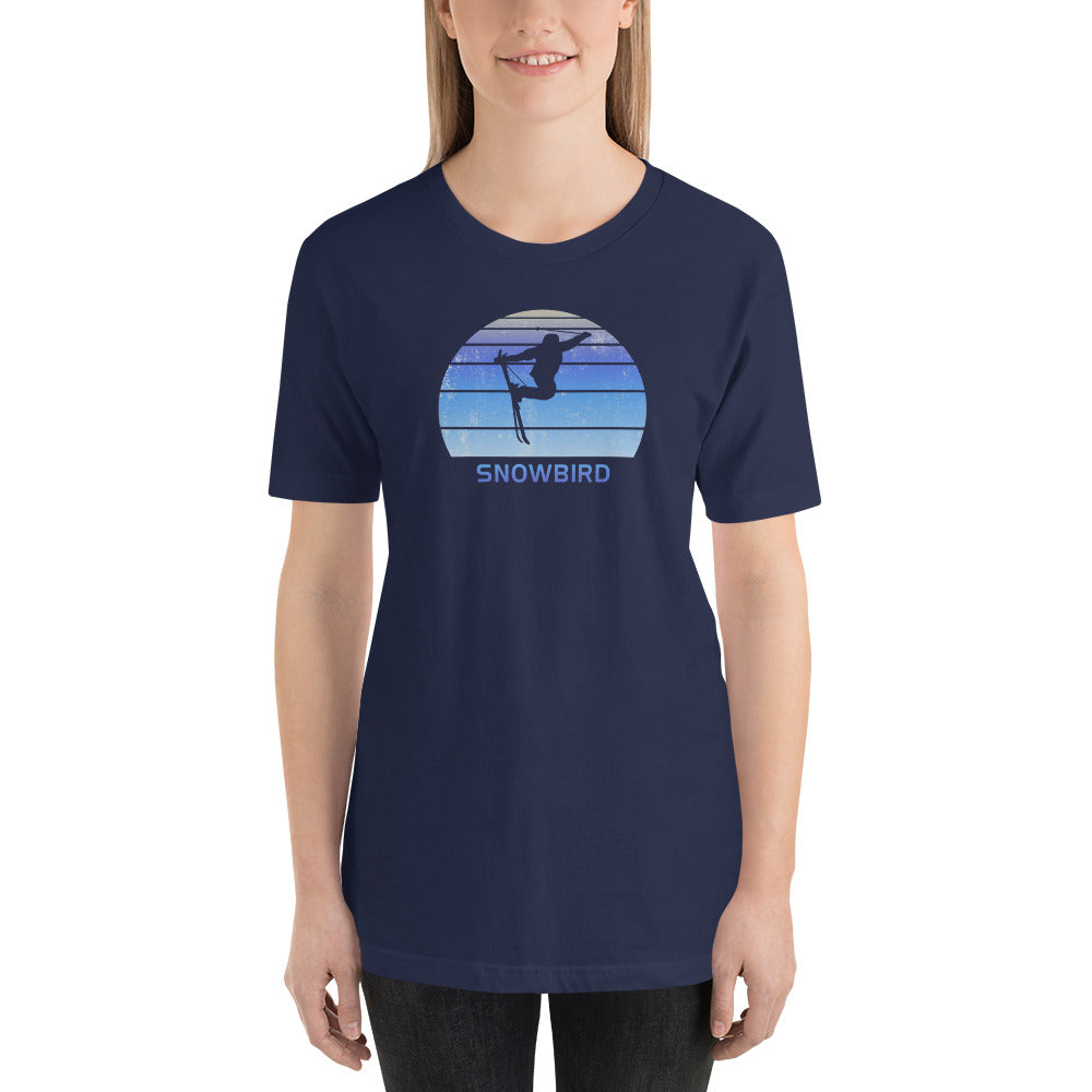 Retro Snowbird Utah Skiing Fan Unisex T-Shirt