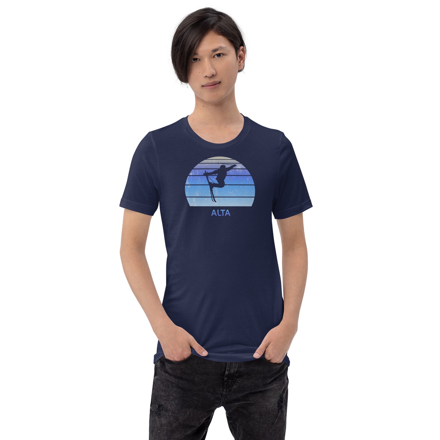 Retro Alta Utah Snowboarding Fan Unisex T-Shirt