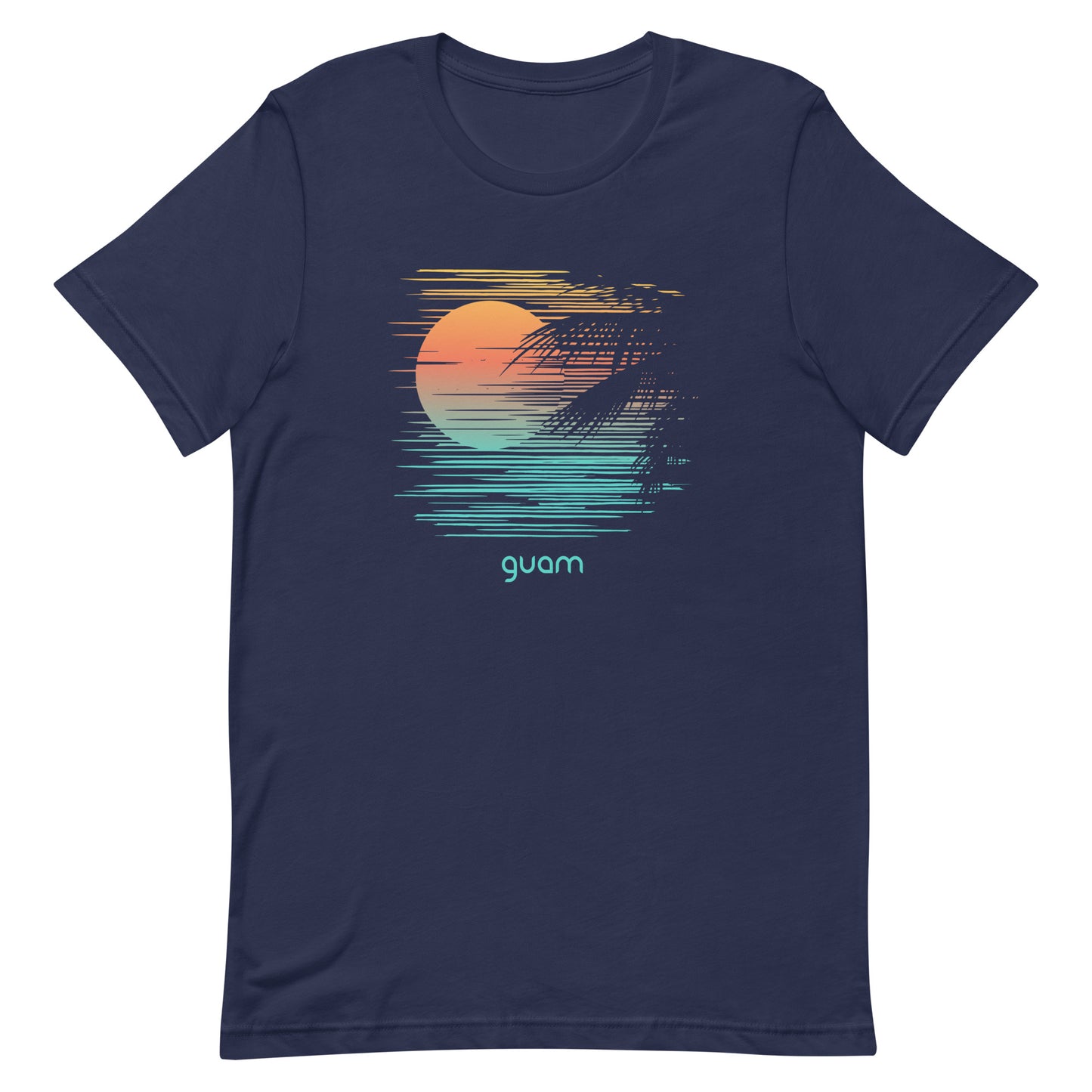 Artistic Guam Palm Tree Vacation Souvenir Unisex T-Shirt