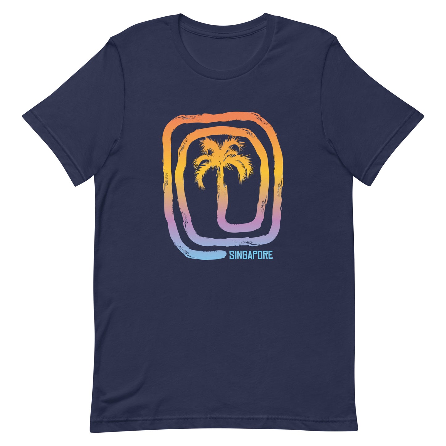 Cool Singapore Beach Palm Tree Vacation Souvenir Unisex T-Shirt