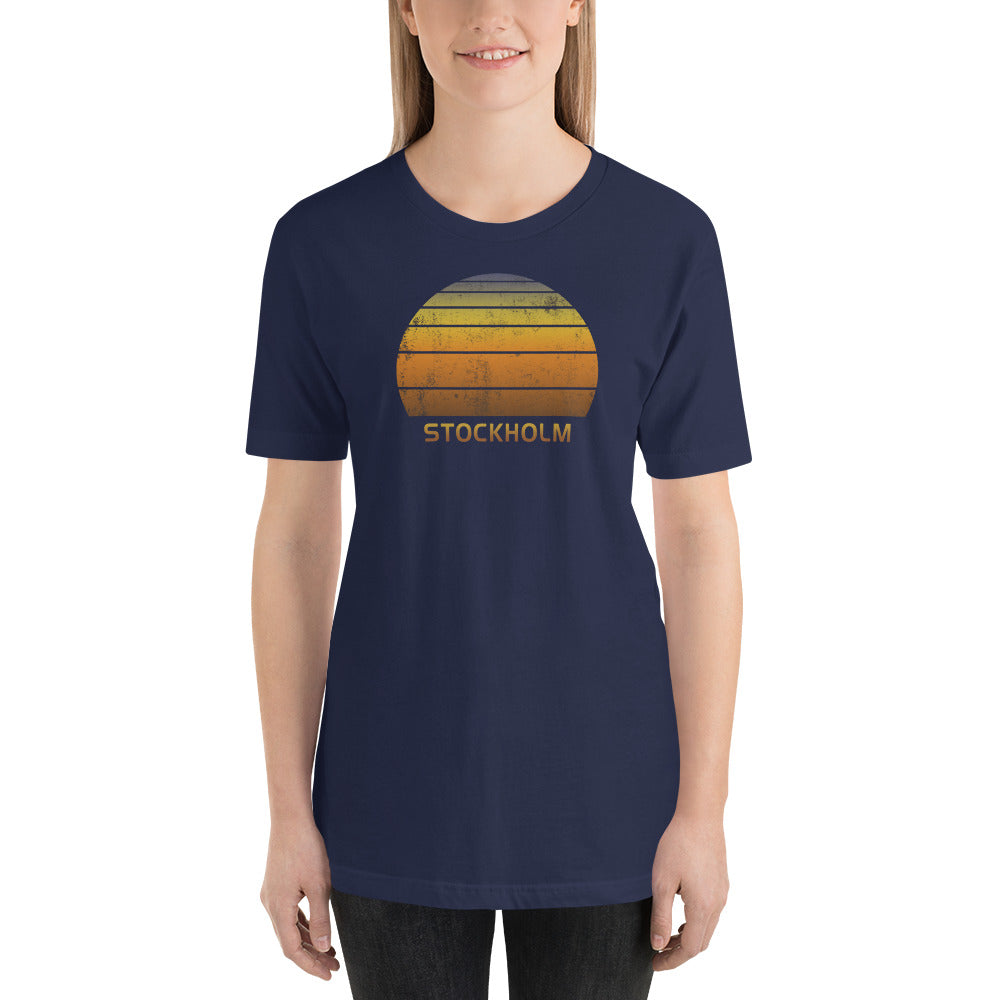 Retro Stockholm Sweden Vacation Souvenir Unisex T-Shirt