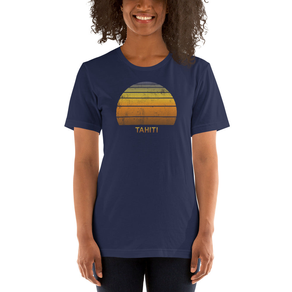 Retro Tahiti French Polynesia Vacation Souvenir Unisex T-Shirt