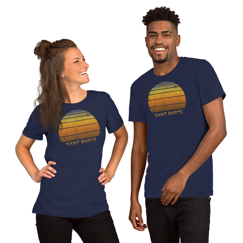 Retro Saint Barts Vacation Souvenir Unisex T-Shirt